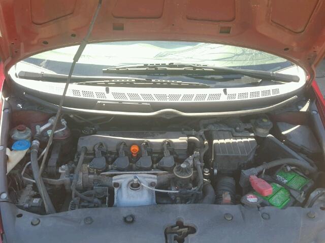 2HGFA16898H534357 - 2008 HONDA CIVIC EX მუქწითელი ფოტო 7