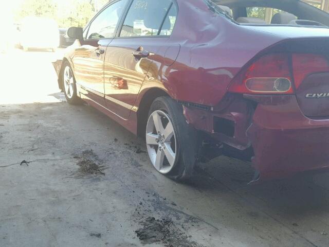 2HGFA16898H534357 - 2008 HONDA CIVIC EX მუქწითელი ფოტო 9