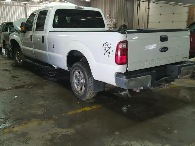 1FT7W2B67DEA76950 - 2013 FORD F250 WHITE photo 3