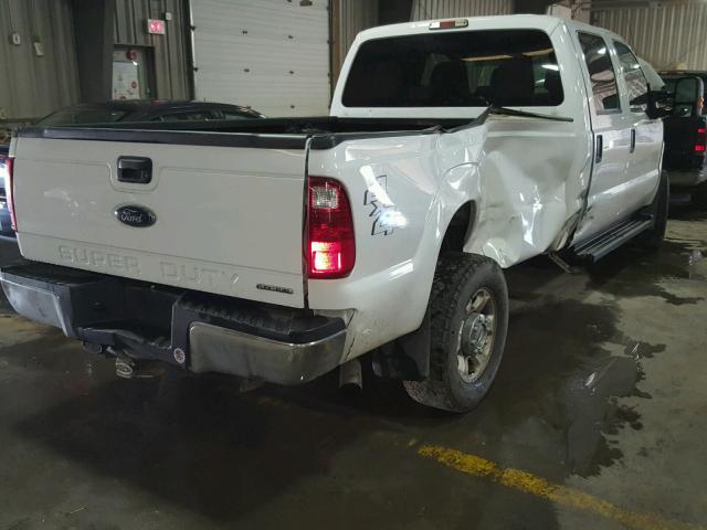 1FT7W2B67DEA76950 - 2013 FORD F250 WHITE photo 4