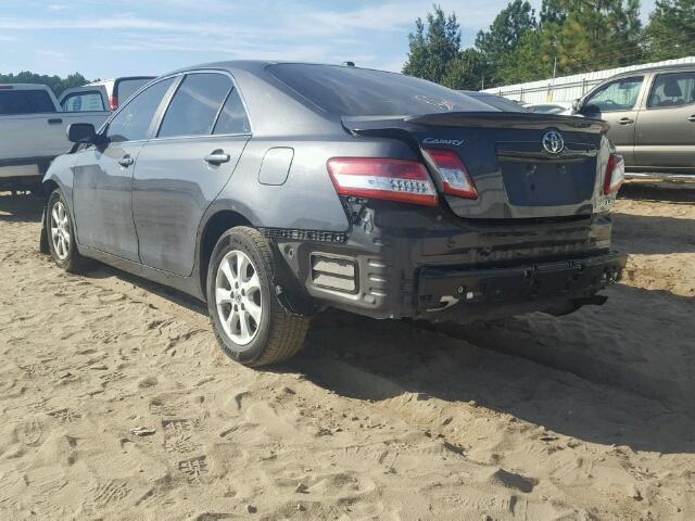 4T1BF3EK9BU173817 - 2011 TOYOTA CAMRY BASE GRAY photo 3