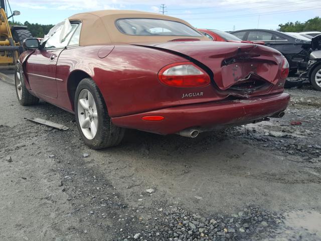 SAJGX2044XC032890 - 1999 JAGUAR XK8 RED photo 3