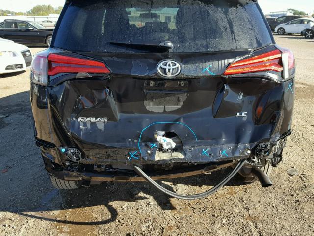 2T3ZFREV4GW244948 - 2016 TOYOTA RAV4 BLACK photo 9