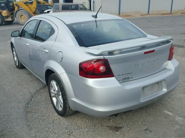 1C3CDZEG1CN314117 - 2012 DODGE AVENGER SILVER photo 3