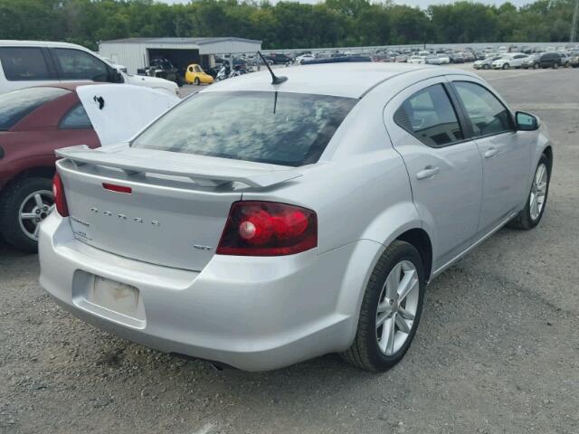 1C3CDZEG1CN314117 - 2012 DODGE AVENGER SILVER photo 4