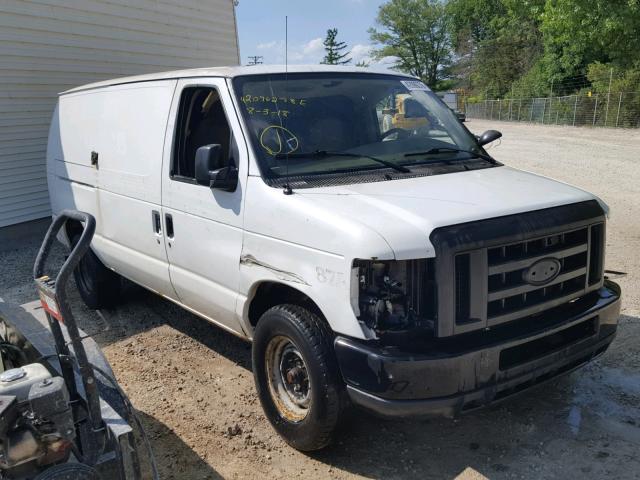 1FTSE34L08DB55135 - 2008 FORD ECONOLINE WHITE photo 1