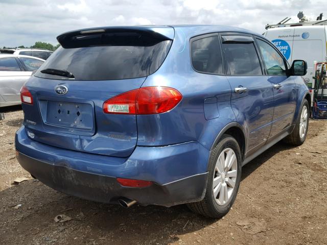 4S4WX91D684406473 - 2008 SUBARU TRIBECA BLUE photo 4