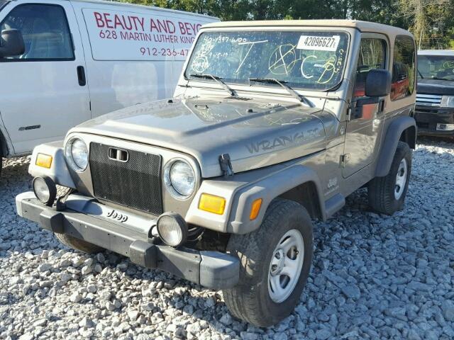 1J4FA49S45P360884 - 2005 JEEP WRANGLER / TAN photo 2