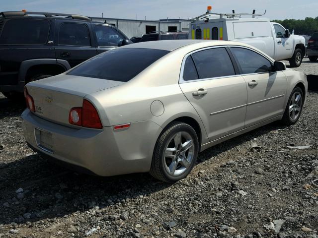 1G1ZC5EB8AF161371 - 2010 CHEVROLET MALIBU 1LT GOLD photo 4