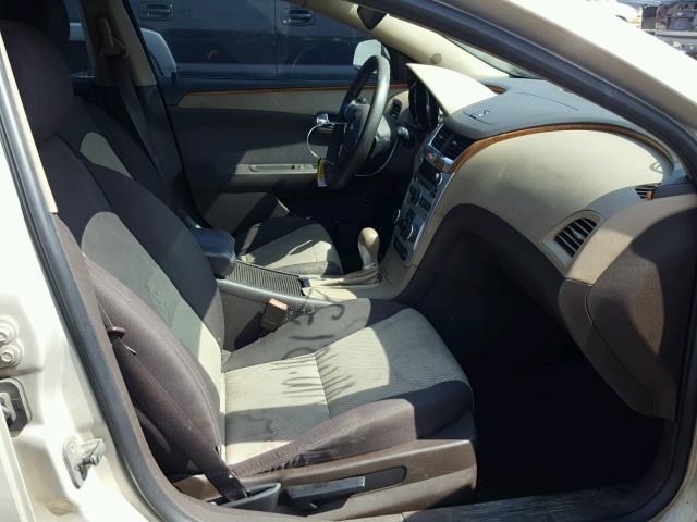 1G1ZC5EB8AF161371 - 2010 CHEVROLET MALIBU 1LT GOLD photo 5