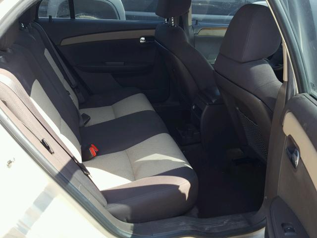 1G1ZC5EB8AF161371 - 2010 CHEVROLET MALIBU 1LT GOLD photo 6