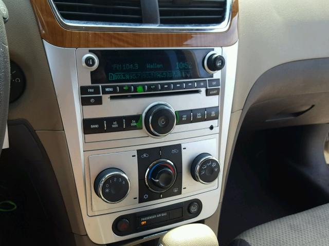 1G1ZC5EB8AF161371 - 2010 CHEVROLET MALIBU 1LT GOLD photo 9