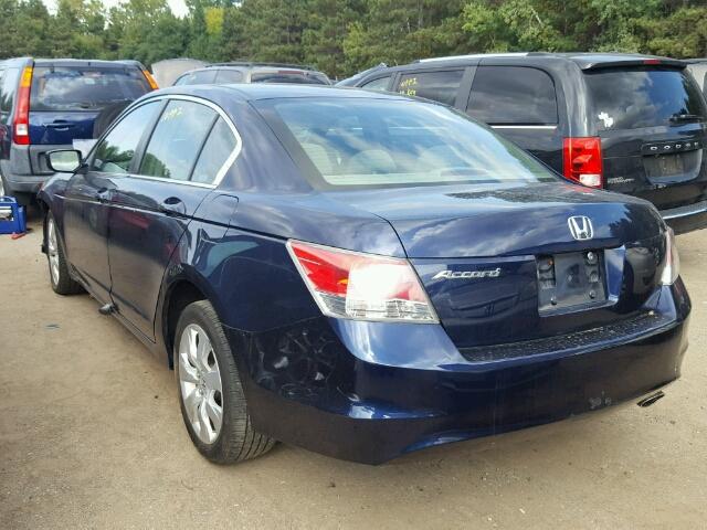 1HGCP26708A160279 - 2008 HONDA ACCORD BLUE photo 3