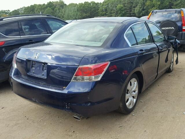 1HGCP26708A160279 - 2008 HONDA ACCORD BLUE photo 4