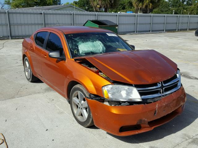 1B3BD4FB0BN587756 - 2011 DODGE AVENGER EX ORANGE photo 1