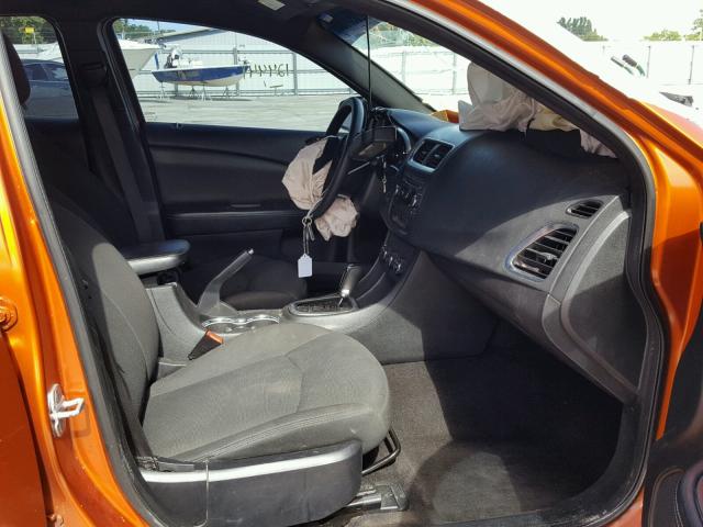 1B3BD4FB0BN587756 - 2011 DODGE AVENGER EX ORANGE photo 5