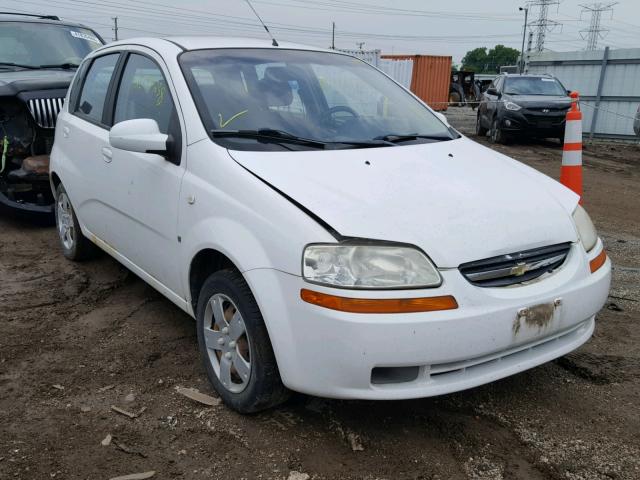 KL1TD666X7B755582 - 2007 CHEVROLET AVEO BASE Blanc photo 1