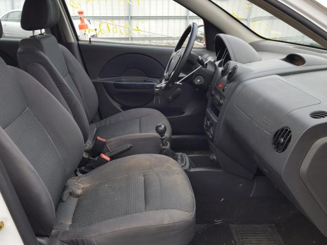 KL1TD666X7B755582 - 2007 CHEVROLET AVEO BASE Blanc photo 5