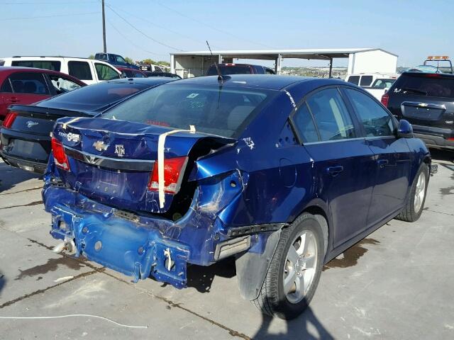 1G1PC5SB4D7156601 - 2013 CHEVROLET CRUZE LT BLUE photo 4