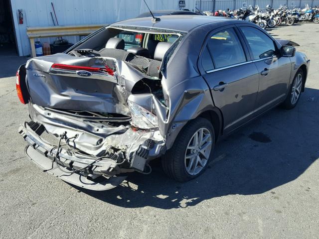 3FAHP0JAXBR319856 - 2011 FORD FUSION SEL GRAY photo 4