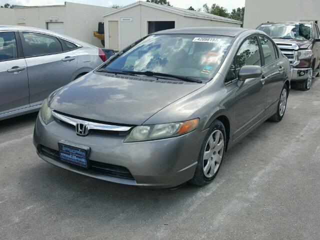 1HGFA16548L028394 - 2008 HONDA CIVIC LX TAN photo 2