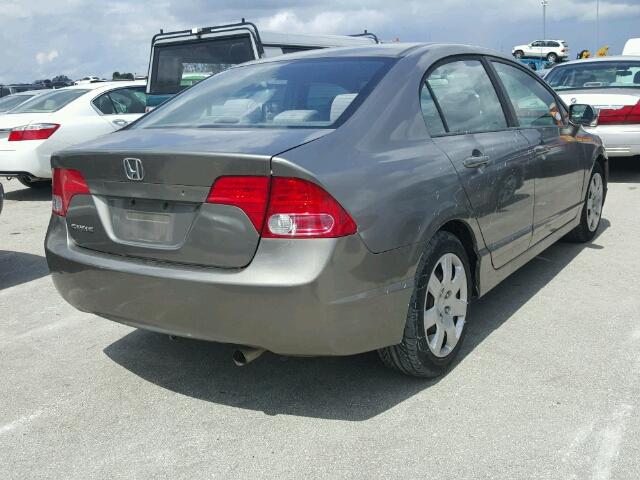 1HGFA16548L028394 - 2008 HONDA CIVIC LX TAN photo 4