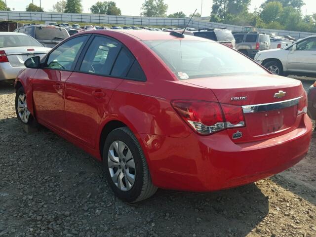 1G1PA5SH3F7295129 - 2015 CHEVROLET CRUZE LS RED photo 3