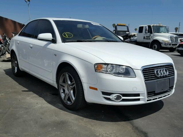 WAUAF78E47A214079 - 2007 AUDI A4 2 WHITE photo 1