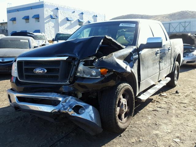 1FTPW14V46FA88128 - 2006 FORD F150 SUPER BLACK photo 2