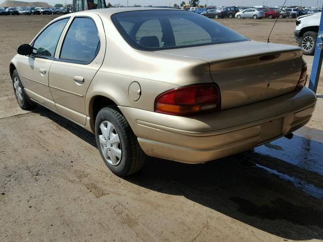 1B3EJ46X7YN265044 - 2000 DODGE STRATUS SE TAN photo 3