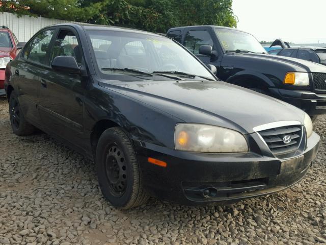 KMHDN46D84U896305 - 2004 HYUNDAI ELANTRA GL BLACK photo 1