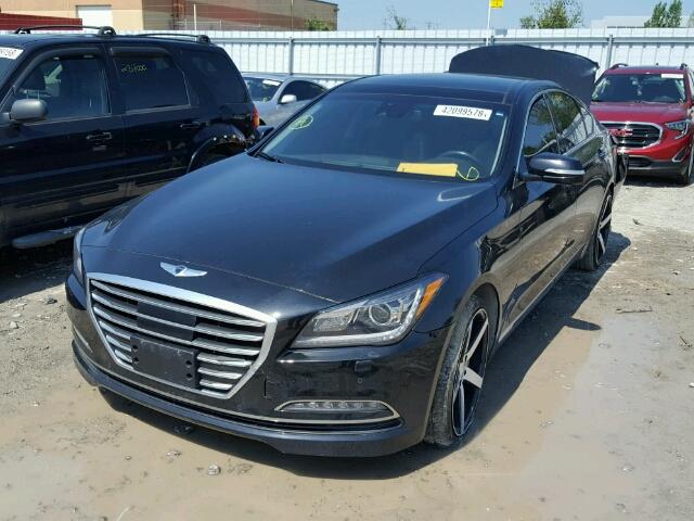 KMHGN4JF0FU018473 - 2015 HYUNDAI GENESIS 5. BLACK photo 2