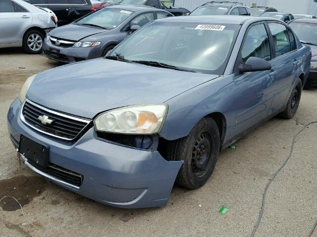 1G1ZS58F78F126607 - 2008 CHEVROLET MALIBU LS Көк фото 2