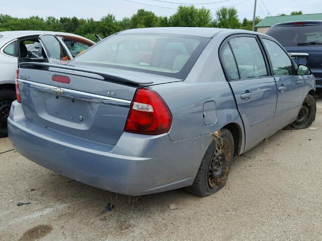 1G1ZS58F78F126607 - 2008 CHEVROLET MALIBU LS Көк фото 4