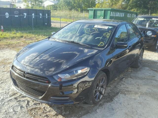 1C3CDFAAXGD529930 - 2016 DODGE DART BLACK photo 2