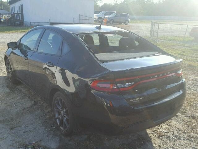 1C3CDFAAXGD529930 - 2016 DODGE DART BLACK photo 3