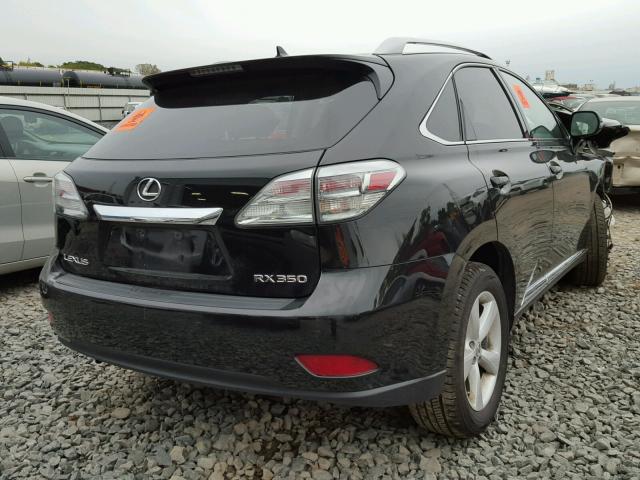 2T2BK1BA0CC128114 - 2012 LEXUS RX 350 BLACK photo 4