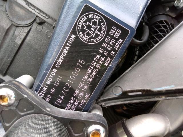 JS1GR7MAXC2100075 - 2012 SUZUKI GSX750 BLUE photo 9