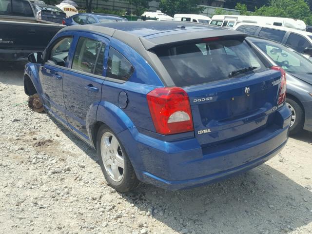 1B3HB48A19D209174 - 2009 DODGE CALIBER SX BLUE photo 3