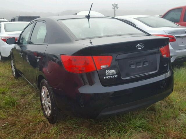 KNAFU4A2XC5571036 - 2012 KIA FORTE BLACK photo 3