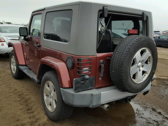 1J4FA54118L536080 - 2008 JEEP WRANGLER S Կարմիր լուսանկար 3