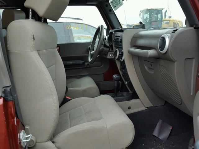 1J4FA54118L536080 - 2008 JEEP WRANGLER S Կարմիր լուսանկար 5