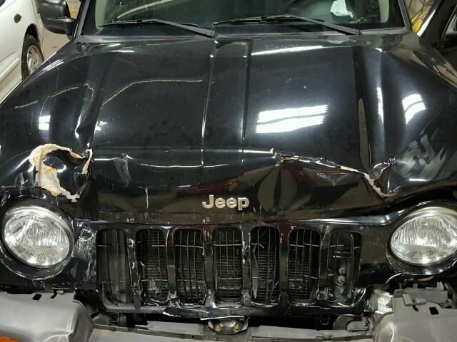 1J4GL48K12W338505 - 2002 JEEP LIBERTY BLACK photo 7