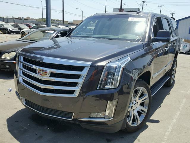 1GYS4BKJXJR177578 - 2018 CADILLAC ESCALADE L GRAY photo 2