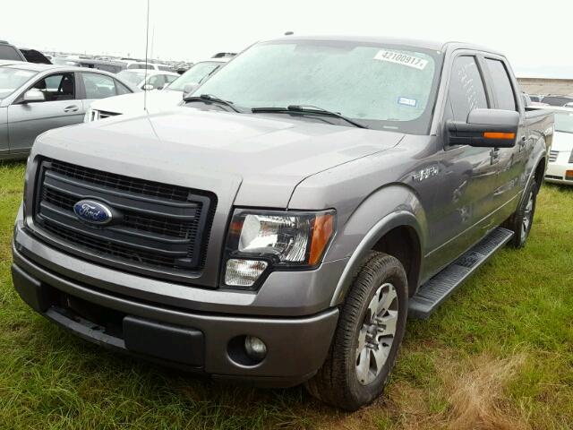 1FTFW1CF9EKD30410 - 2014 FORD F150 GRAY photo 2