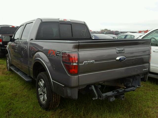 1FTFW1CF9EKD30410 - 2014 FORD F150 GRAY photo 3