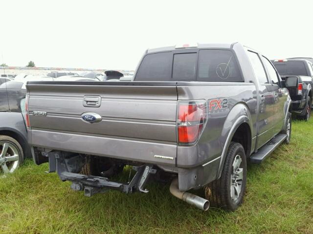 1FTFW1CF9EKD30410 - 2014 FORD F150 GRAY photo 4