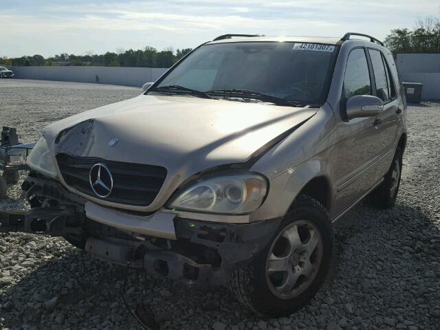 4JGAB57EX4A498443 - 2004 MERCEDES-BENZ ML 350 GOLD photo 2