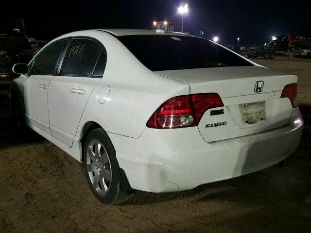 1HGFA16897L006707 - 2007 HONDA CIVIC EX WHITE photo 3