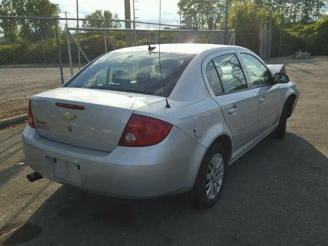 1G1AD5F56A7240552 - 2010 CHEVROLET COBALT 1LT SILVER photo 4